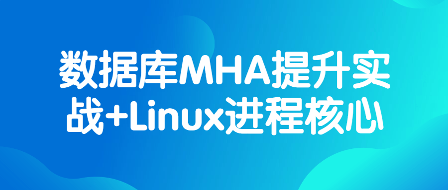 数据库MHA提升实战+Linux进程核心-趣奇资源网-第5张图片