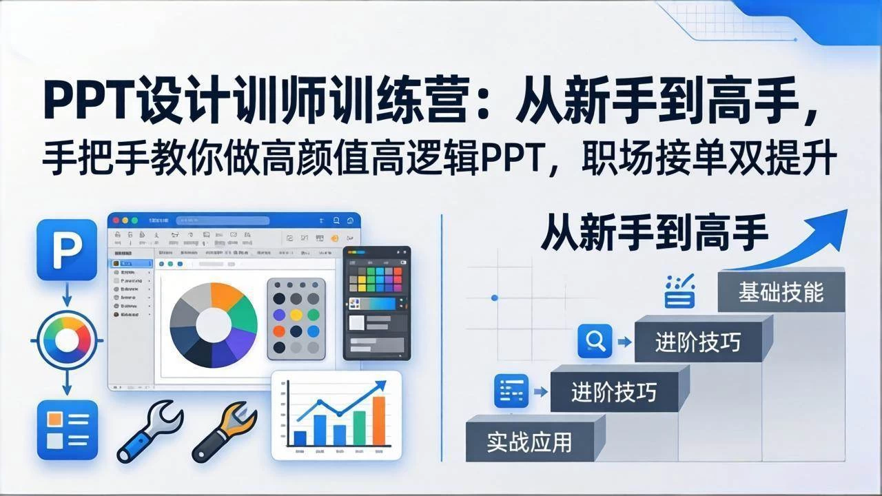 (17886期)PPT设计训师训练营:从新手到高手,手把手教你做高颜值高逻辑PPT,职场接单双提升 (17886期)PPT设计训师训练营:从新手到高手,手把手教你做高颜值高逻辑PPT,职场接单双提升