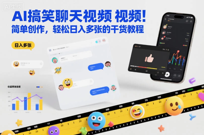 AI搞笑聊天视频,简单创作,轻松日入多张的干货教程