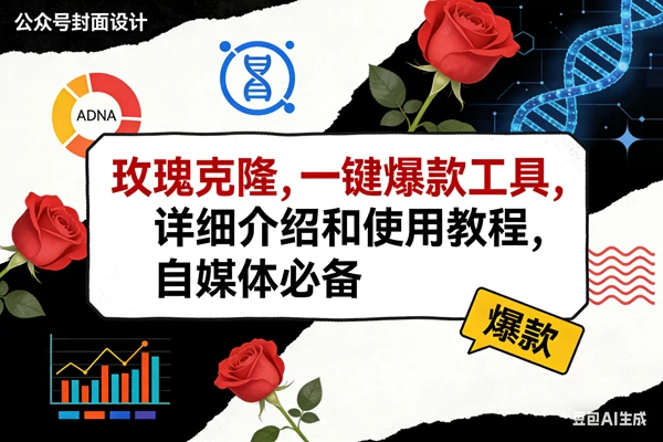 （17557期）玫瑰克隆工具，ai鲁大魔，自媒体必备神器，一键爆款神器，详细教程。