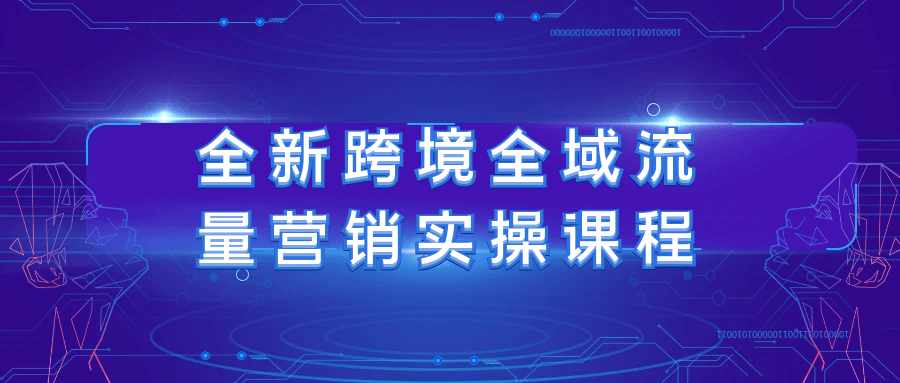 全新跨境全域流量营销实操课程-趣奇资源网-第5张图片