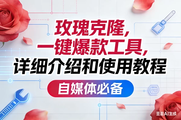 (17475期)玫瑰克隆,一键爆款工具详细介绍和使用教程,自媒体必备 (17475期)玫瑰克隆,一键爆款工具详细介绍和使用教程,自媒体必备