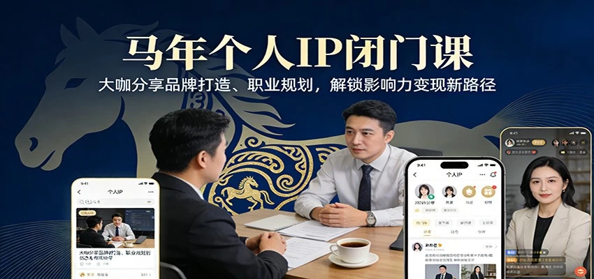 马年个人IP闭门课，大咖分享品牌打造、职业规划，解锁影响力变现新路径