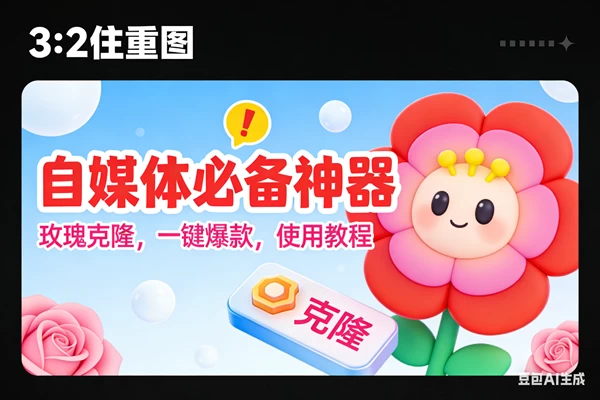 (16929期)玫瑰克隆神器,ai鲁大魔,自媒体必备的软件,一键爆款工具,详细教程 (16929期)玫瑰克隆神器,ai鲁大魔,自媒体必备的软件,一键爆款工具,详细教程