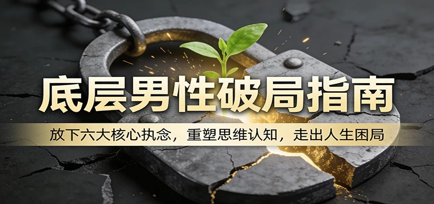 底层男性破局指南：放下六大核心执念，重塑思维认知，走出人生困局