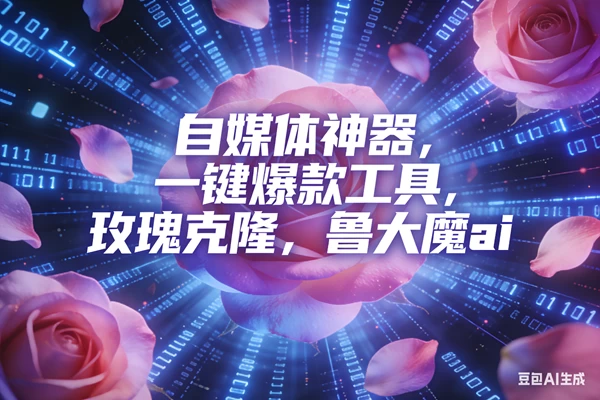 （16949期）ai鲁大魔，自媒体必备的软件，玫瑰克隆神器，一键爆款，详细教程