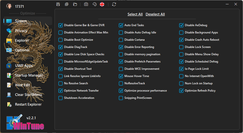 WinTune系统优化工具v2.2.1绿色版-趣奇资源网-第6张图片