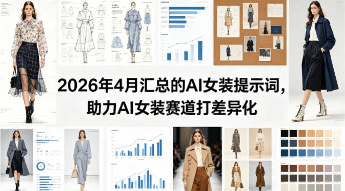 2026年4月汇总的AI女装提示词，助力AI女装赛道打差异化