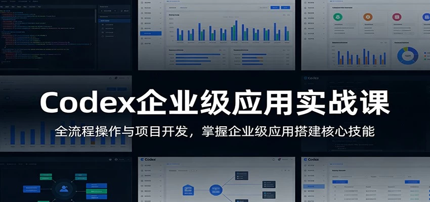 Codex企业级应用实战课：全流程操作与项目开发，掌握企业级应用搭建核心技能