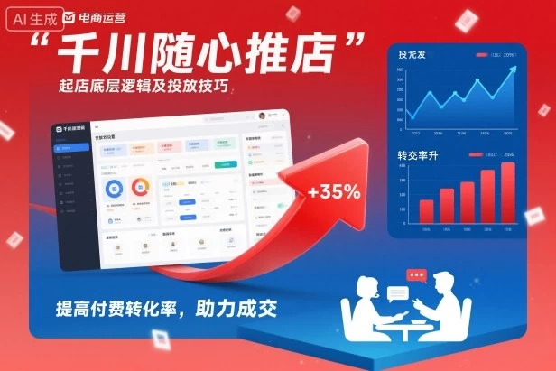 千川随心推起店底层逻辑及投放技巧,提高付费转化率,助力成交 千川随心推起店底层逻辑及投放技巧,提高付费转化率,助力成交