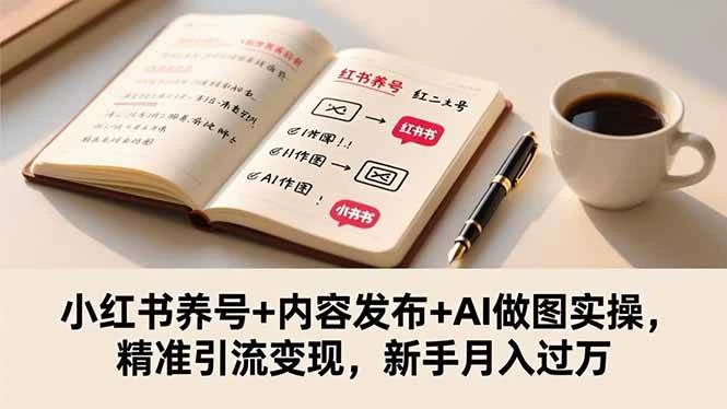 (16498期)小红书养号+内容发布+AI做图实操,精准引流变现,新手月入过万 (16498期)小红书养号+内容发布+AI做图实操,精准引流变现,新手月入过万