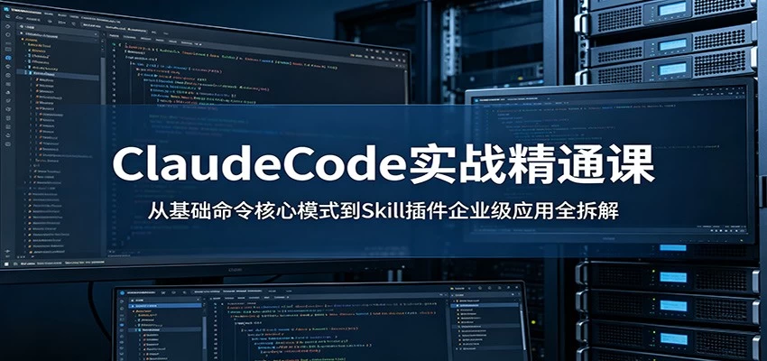 ClaudeCode实战精通课:从基础命令核心模式到Skill插件企业级应用全拆解 ClaudeCode实战精通课:从基础命令核心模式到Skill插件企业级应用全拆解