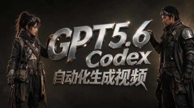 GPT5.6+Codex自动化生成视频全流程实战,从提示词设计、角色设定、封面海报,到视频生成思路与自动化工作流 GPT5.6+Codex自动化生成视频全流程实战,从提示词设计、角色设定、封面海报,到视频生成思路与自动化工作流