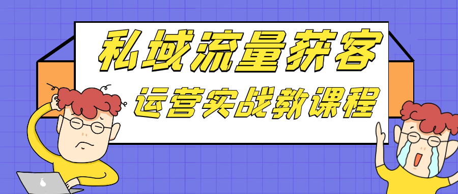 私域流量获客运营实战教课程-趣奇资源网-第5张图片