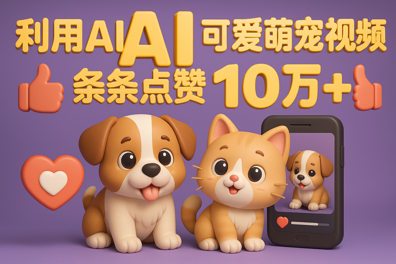 能骗过系统的AI萌宠视频制作全攻略：从 0 到 2 万粉的爆款密码