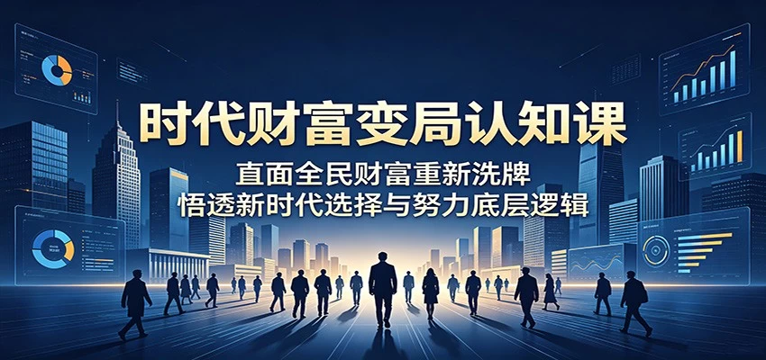 时代财富变局认知课:直面全民财富重新洗牌,悟透新时代选择与努力底层逻辑 时代财富变局认知课:直面全民财富重新洗牌,悟透新时代选择与努力底层逻辑
