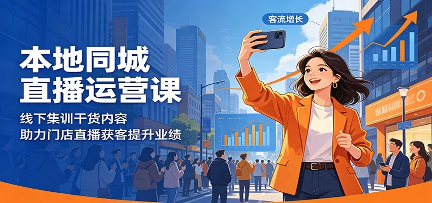 本地同城直播运营课：线下集训干货内容，助力门店直播获客提升业绩