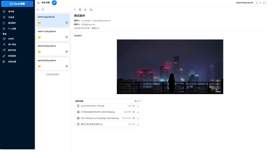 Email邮箱服务系统源码 支持邮件TG转发