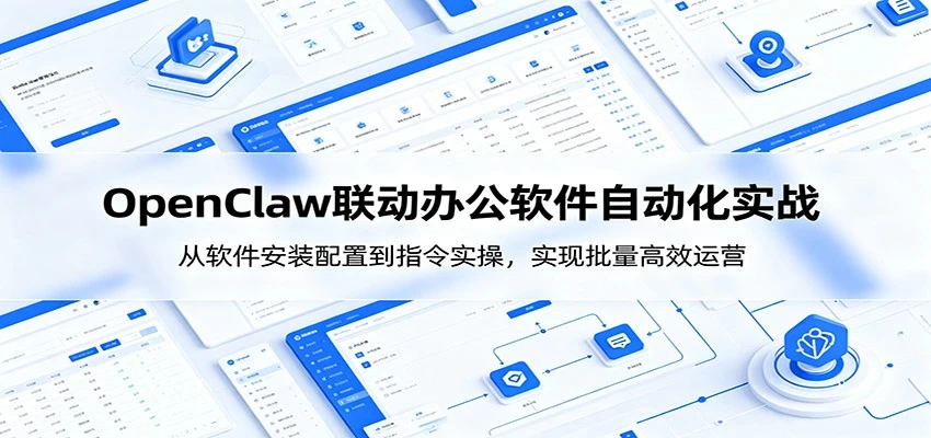 OpenClaw自动化实操课:从软件安装配置到指令实操,实现批量高效运营 OpenClaw自动化实操课:从软件安装配置到指令实操,实现批量高效运营