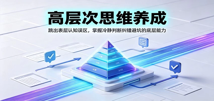 高层次思维养成:跳出表层认知误区,掌握冷静判断纠错避坑的底层能力 高层次思维养成:跳出表层认知误区,掌握冷静判断纠错避坑的底层能力