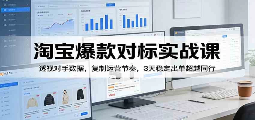 淘宝爆款对标实战课:透视对手数据,复制运营节奏,3天稳定出单超越同行 淘宝爆款对标实战课:透视对手数据,复制运营节奏,3天稳定出单超越同行