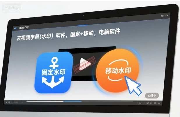 去视频字幕(水印)软件,固定+移动,电脑软件