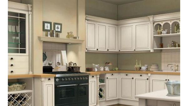 厨房橱柜用白色面板搭配黑色拉手风水好吗