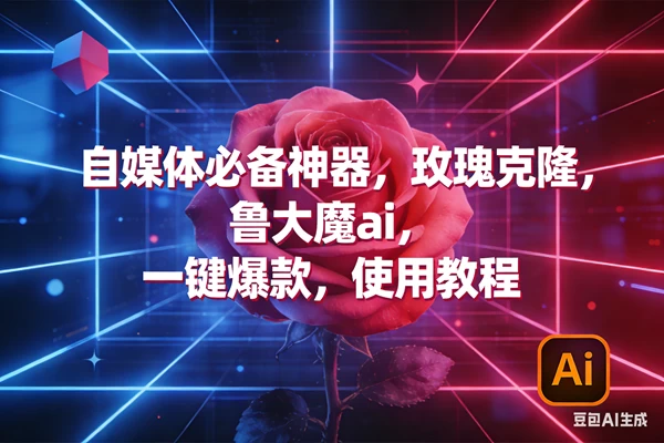 (17285期)玫瑰克隆神器,ai鲁大魔,自媒体必备工具,一键爆款神器,详细教程。 (17285期)玫瑰克隆神器,ai鲁大魔,自媒体必备工具,一键爆款神器,详细教程。