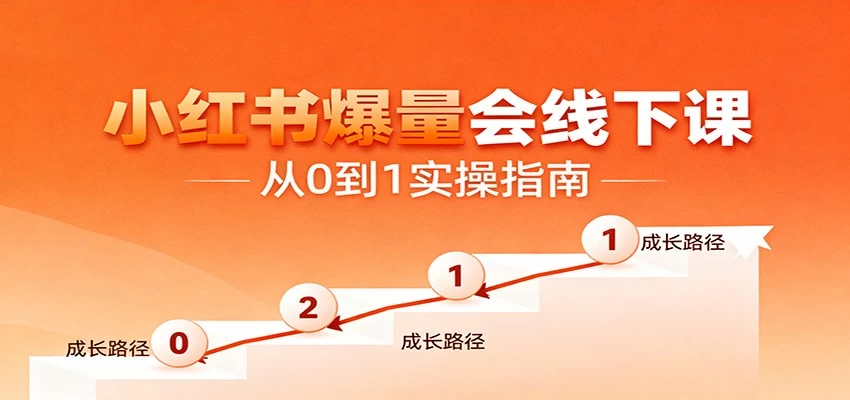 小红书爆量会线下课，聚焦小红书运营全流程，从0到1爆店实操方案